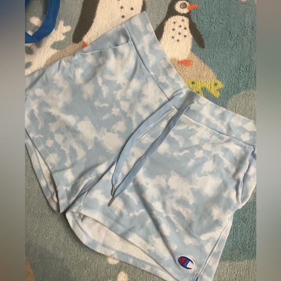 Champion Blue and White Shorts L - Picture 3 of 4